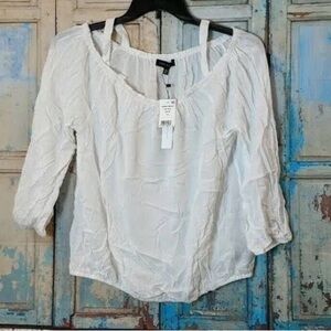 SANCTUARY White Off the ShoulderTop.